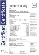 VdS Fachfirma für Brandmeldeanlagen gem. DIN 14675