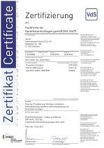 Fachfirma für Sprachalarmanlagen gemäß DIN 14675